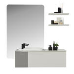 BADEZIMMER in 120 cm - Naturfarben, Design, Glas/Holzwerkstoff (120cm) - Dieter Knoll