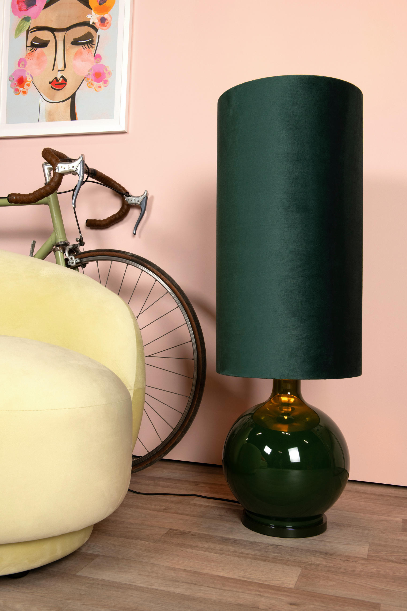 STEHLEUCHTE - Trend, Glas (34/34/100cm) - Lucide