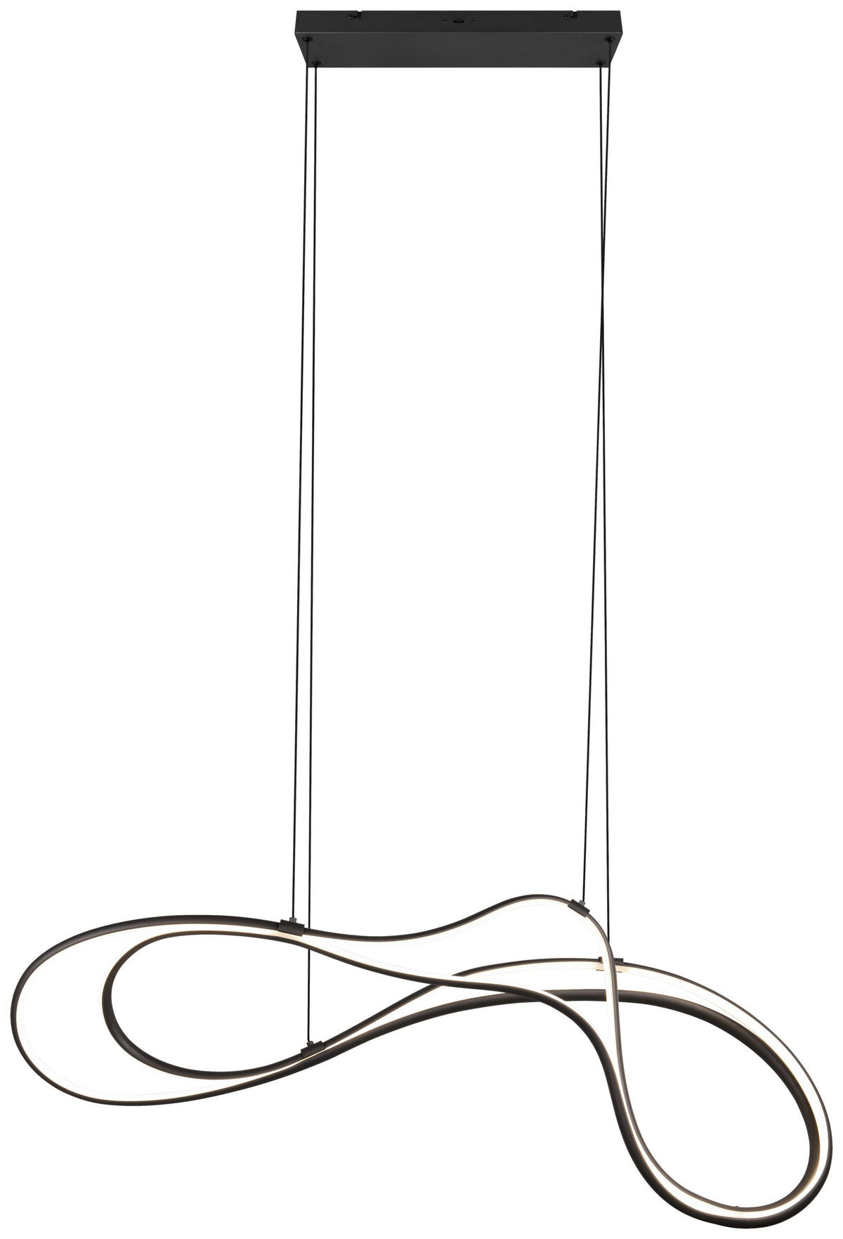 LED-HÄNGELEUCHTE 113/24/150 cm    - Schwarz, Design, Metall (113/24/150cm) - Trio Leuchten
