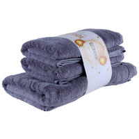 FROTTIERSET Jubiläums Set CH Dunkelgrau 3-teilig  - Dunkelgrau, Basics, Textil - Vossen