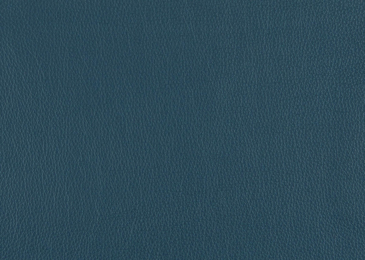 ECKSOFA in Echtleder Blau  - Blau/Schwarz, Modern, Leder/Metall (342/158cm) - Chilliano
