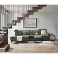 ECKSOFA in Webstoff Grün  216/302 cm  - Schwarz/Grün, Design, Holz/Textil (216/302cm) - Xora