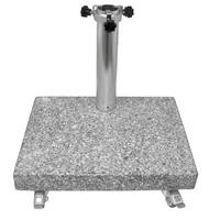 SONNENSCHIRMSTÄNDER - Grau, Design, Stein/Metall (47/7/36cm)