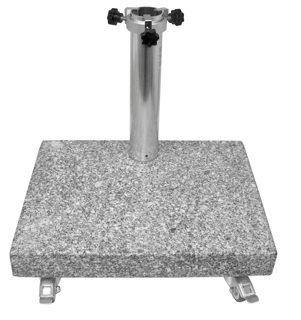 SONNENSCHIRMSTÄNDER - Grau, Design, Stein/Metall (47/7/36cm)