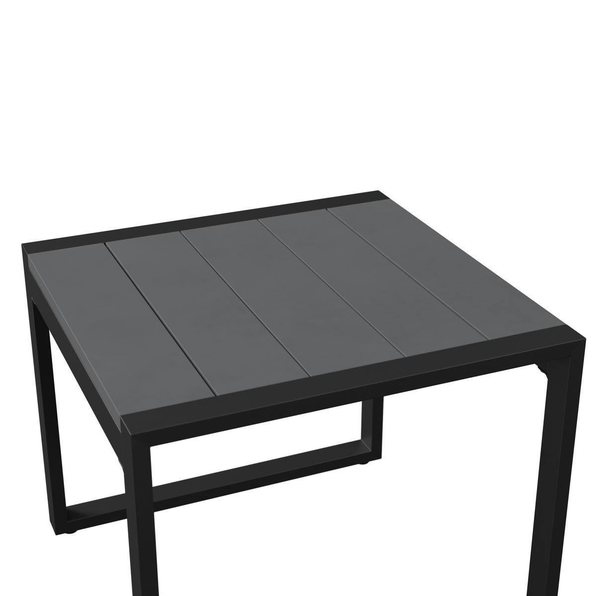 BALKONSET Grau 3-teilig  - Grau, Design, Kunststoff/Textil - Ambia Garden