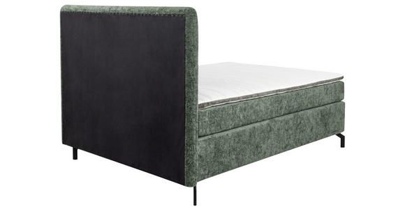 BOXSPRINGBETT 140/200 cm  in Mintgrün  - Schwarz/Mintgrün, Design, Textil/Metall (140/200cm) - Esposa