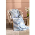 ZIERKISSEN  45/45 cm   - Weiß/Hellblau, Design, Textil (45/45cm) - Esposa