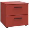 NACHTSCHRANK 42/41/41 cm  - Koralle/Rot, Design, Holzwerkstoff/Kunststoff (42/41/41cm) - Novel