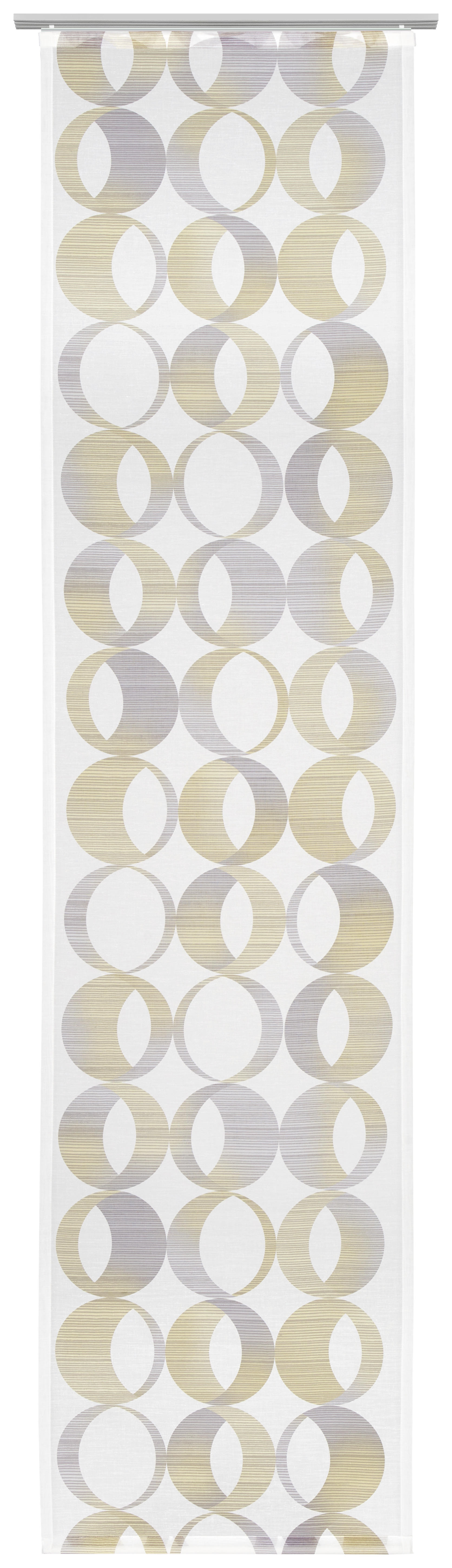 FLÄCHENVORHANG   halbtransparent  60/245 cm   - Gelb, LIFESTYLE, Textil (60/245cm) - Novel