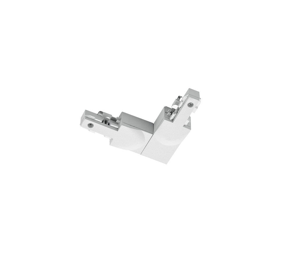 Trio Leuchten Schienensystem-Verbinder Duoline Track-System (Schutzleiter AUßENLIEGEND) Weiß 9x2x10 cm