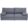 SCHLAFSOFA Blau, Grau  - Chromfarben/Blau, Design, Textil/Metall (192/77-88/110-120cm) - Bali