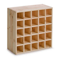 WEINREGAL   - Naturfarben, Basics, Holz (52/25/52cm) - Zeller Present