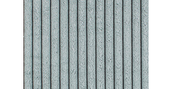 RÉCAMIERE in Cord Blaugrau  - Blaugrau/Schwarz, Design, Kunststoff/Textil (171/88/93cm) - Cantus
