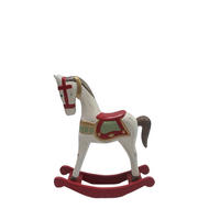 DEKOPFERD  - Rot/Goldfarben, LIFESTYLE, Holzwerkstoff (22,5/24/7,5cm) - X-Mas