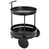 SERVERINGSVAGN i svart  - svart, Design, metall (42/42/61cm)