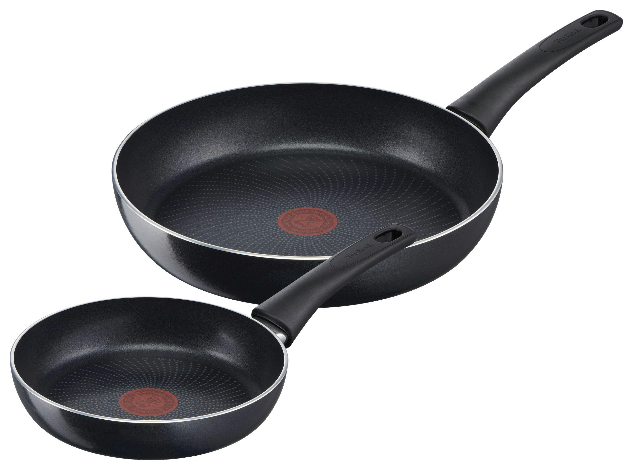 PFANNENSET 2-teilig  - Schwarz, Basics, Metall (48,5/29/9,5cm)