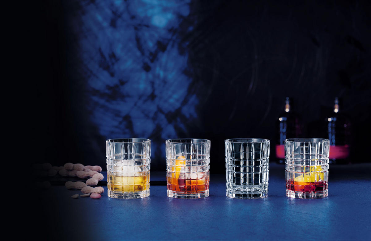 WHISKYGLAS Spiegelau 345 ml 4-teilig  - Klar, Basics, Glas (345ml) - Nachtmann