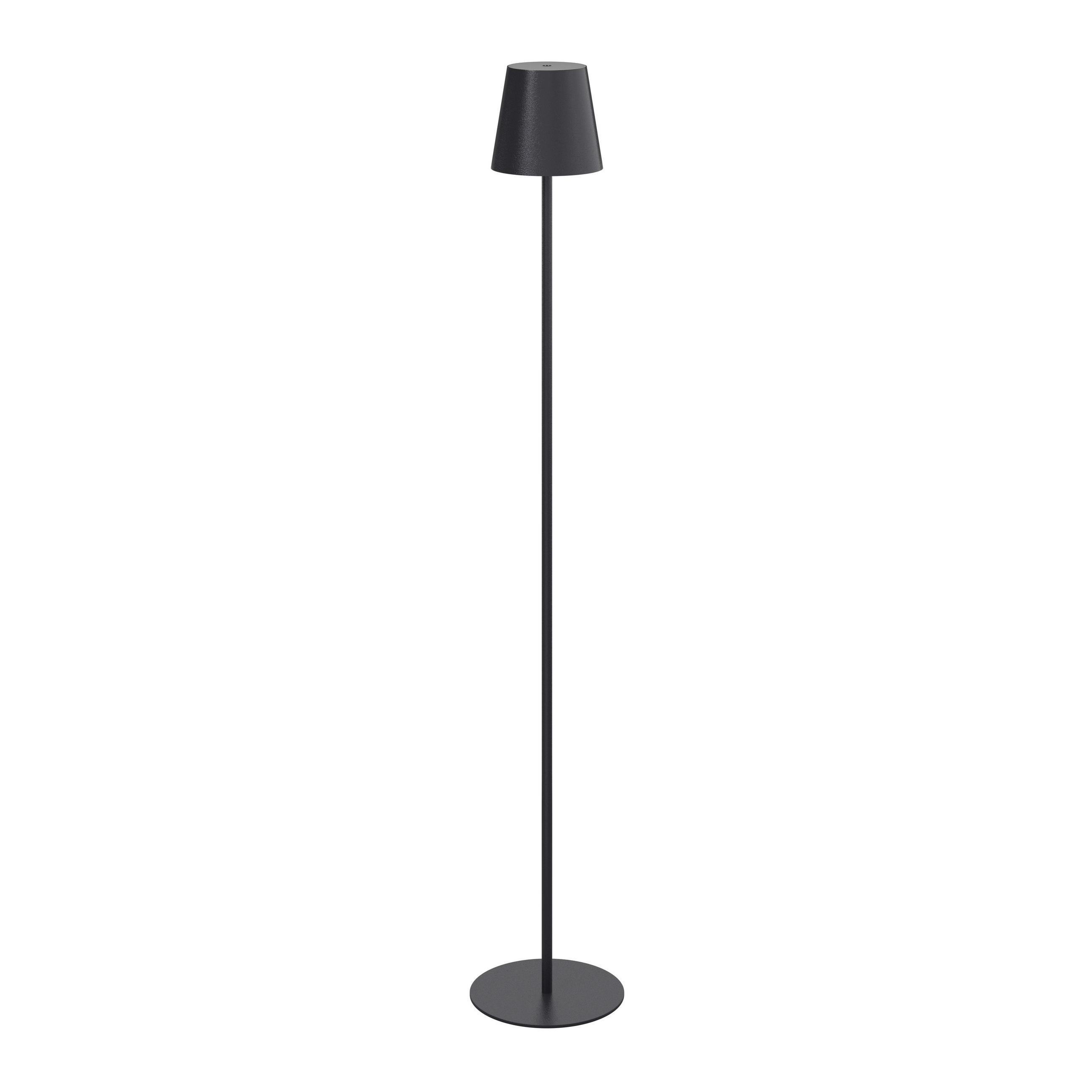 PUNJIVA PODNA LAMPA - crna, Konvencionalno, metal/plastika (22/130cm) - Novel