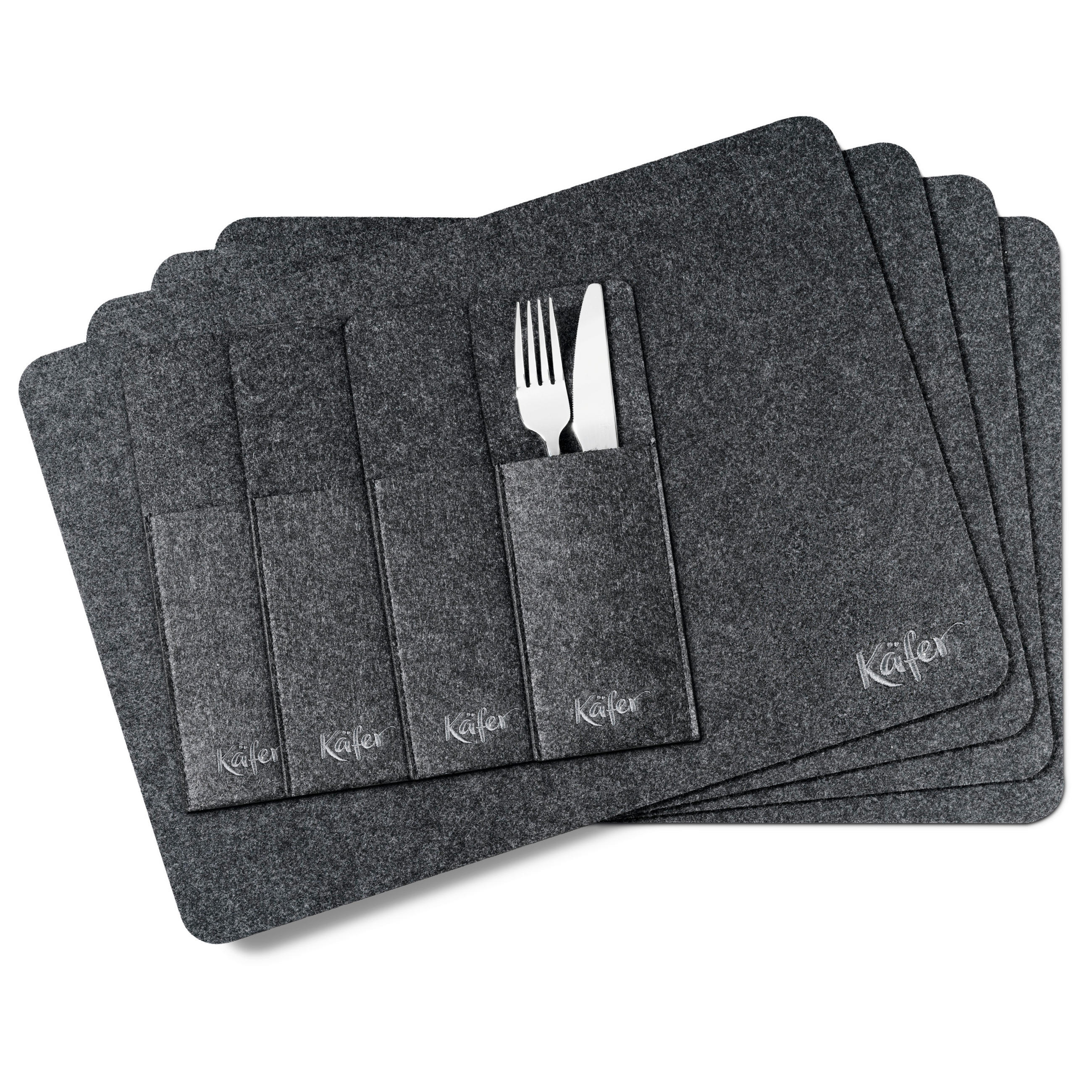 ÉTKEZŐALÁTÉT 45/32 cm textil  - antracit, Basics, textil (45/32cm) - Käfer