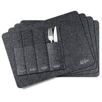 ÉTKEZŐALÁTÉT 45/32 cm textil  - antracit, Basics, textil (45/32cm) - Käfer