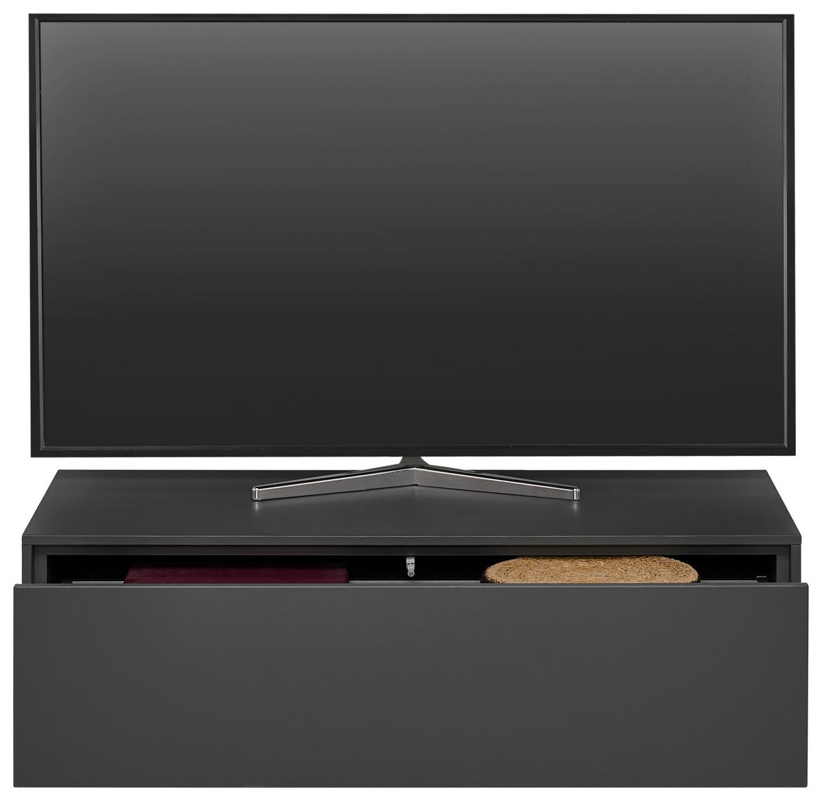 TV-ELEMENT Graphitfarben  90,9/26/40 cm  - Graphitfarben, Design, Holzwerkstoff (90,9/26/40cm) - home24
