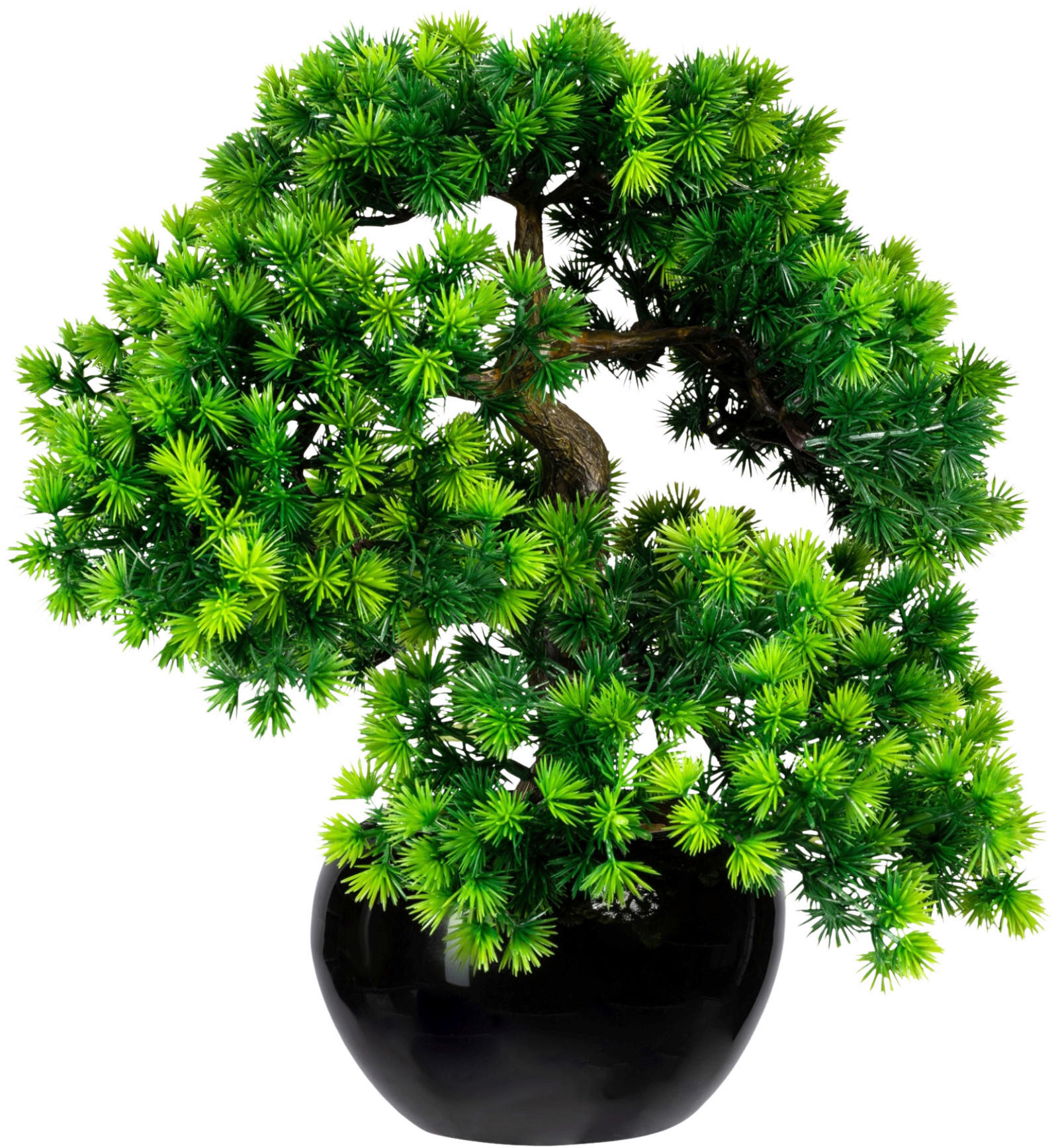 KUNSTPFLANZE Bonsai 37 cm  - Schwarz/Braun, Design, Keramik/Kunststoff (37cm) - P & B