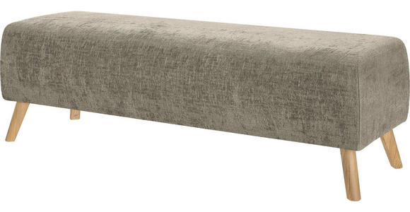 BETTBANK 145/45/48 cm - Hellbraun/Eichefarben, Design, Holz/Textil (145/45/48cm) - Esposa