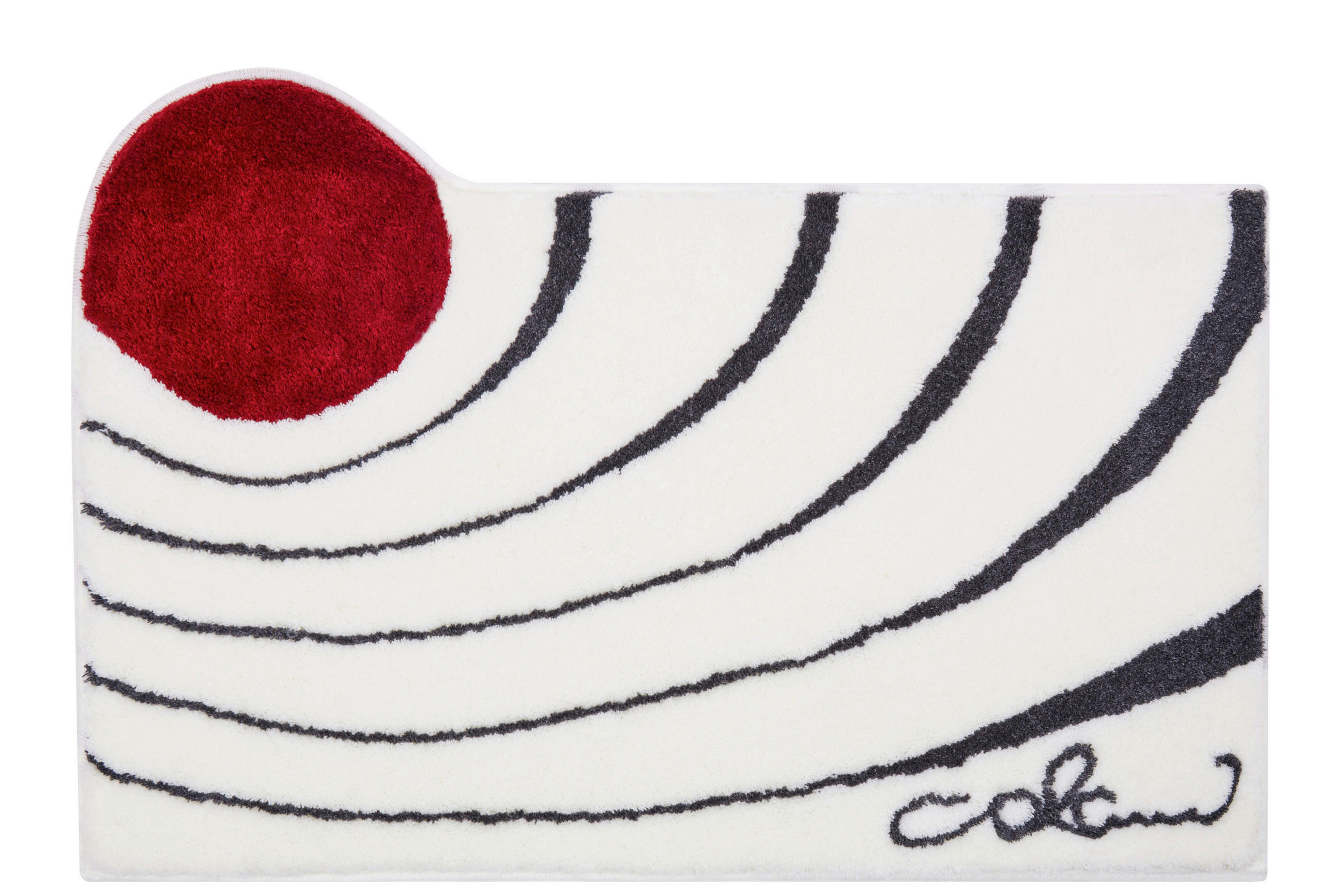 BADTEPPICH Colani 2 Weiß 80/150 cm  - Weiß, Basics, Kunststoff/Textil (80/150cm) - Grund