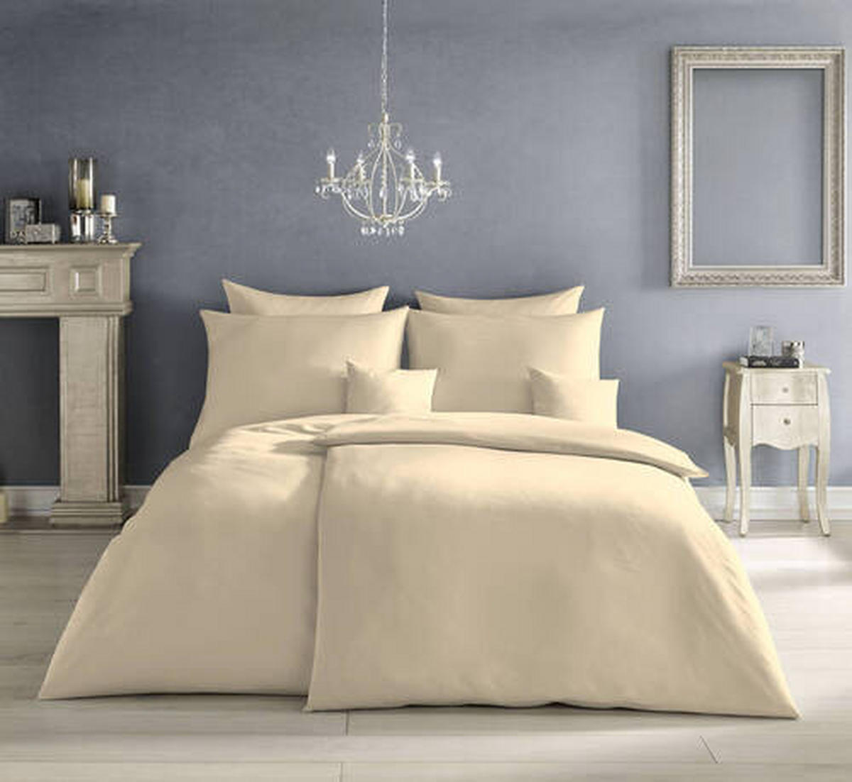 BETTWÄSCHE Satin 155/220 cm  - Beige, Basics, Textil (155/220cm) - Fleuresse