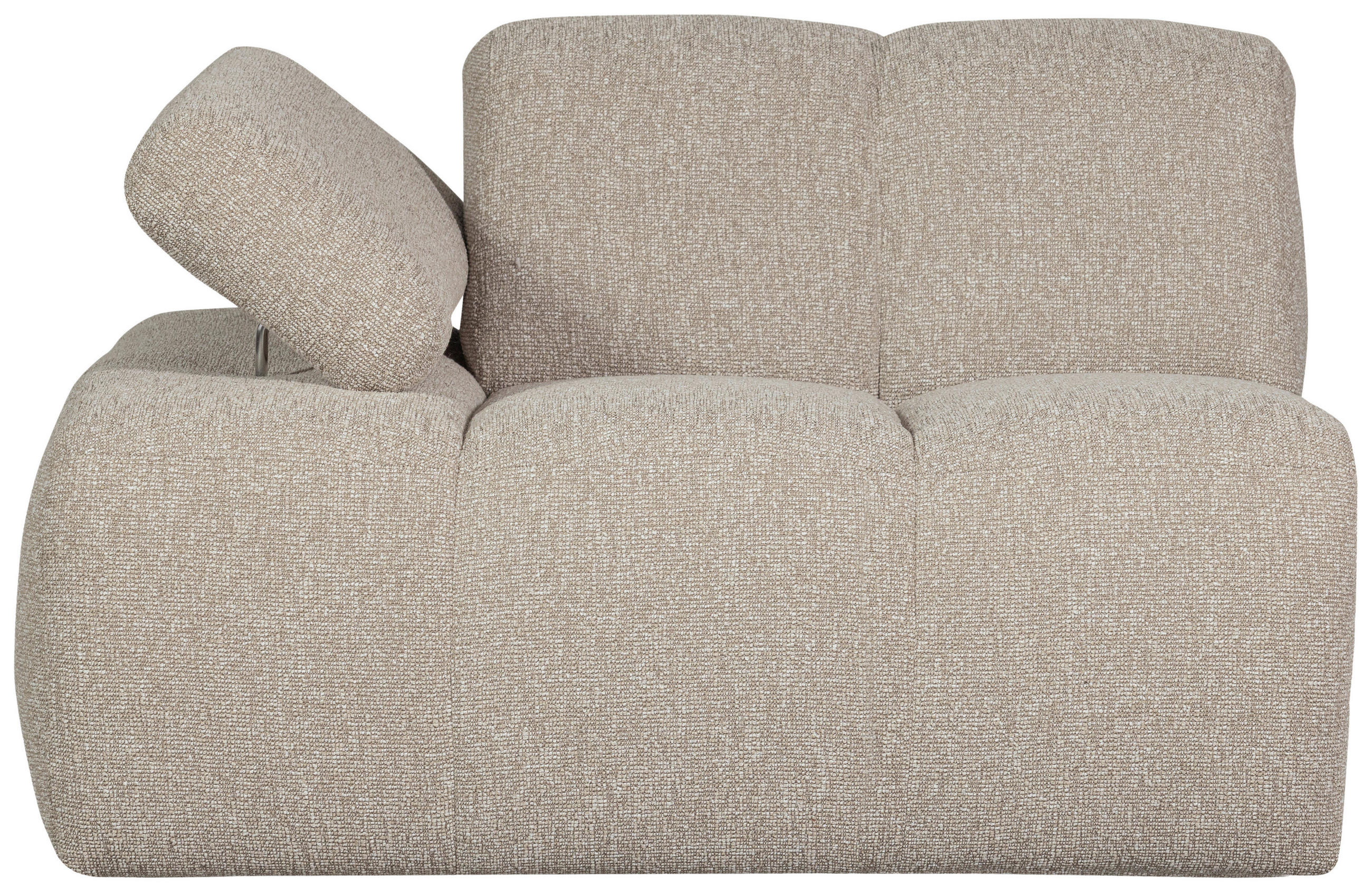 Thumbnail - Livetastic Sofaelement Mojo, Beige, Textil, 1-Sitzer, 97x74x124 cm, Made in EU, Rücken echt, Armteil links, modular, Woh...