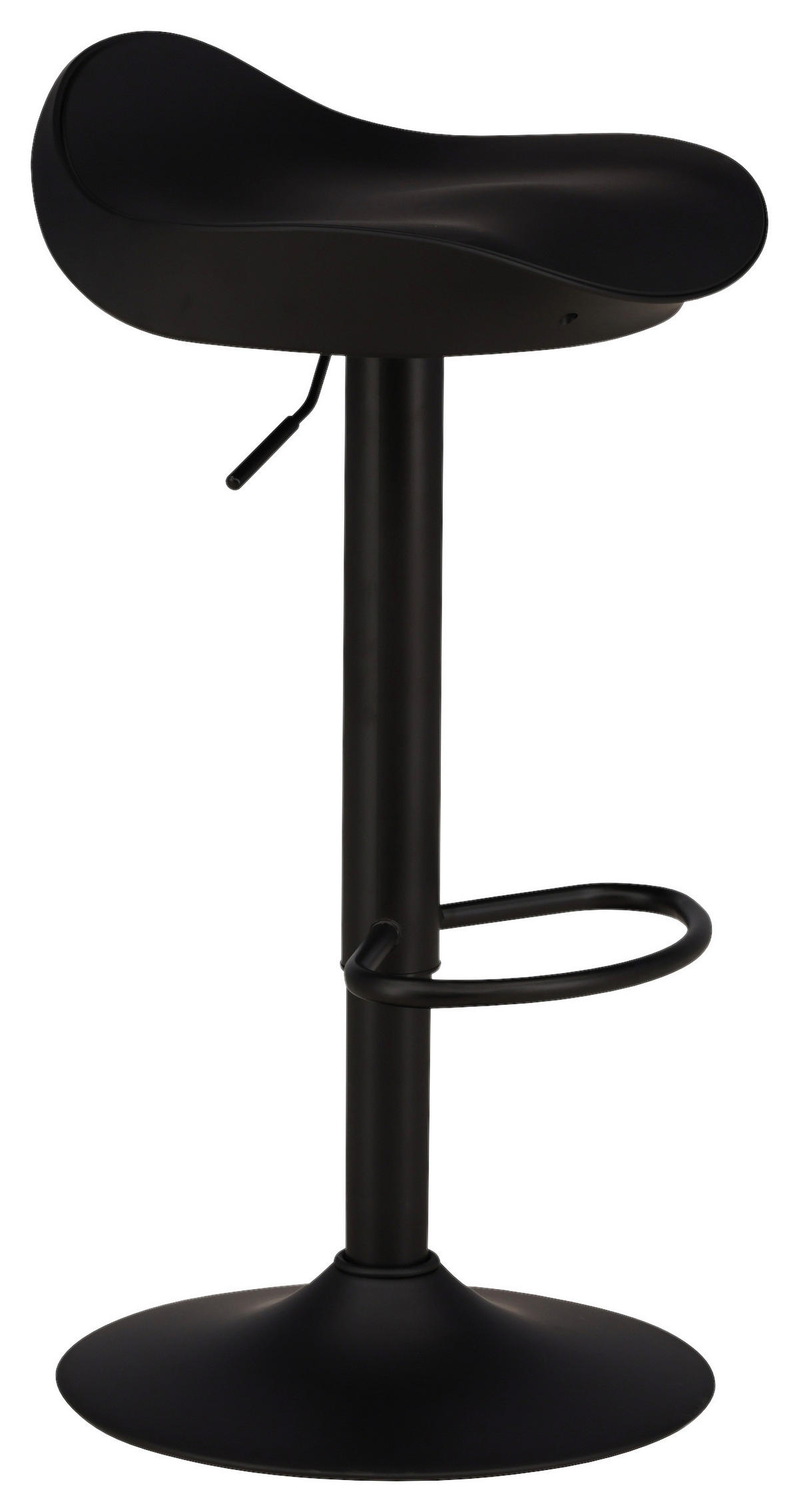 BARHOCKER-SET in Schwarz  - Schwarz, Design, Kunststoff/Metall (40/69/38cm) - Livetastic
