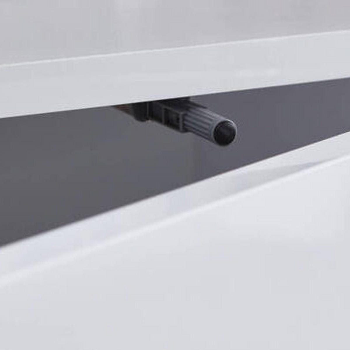 SIDEBOARD Mailand Set 10 + MF  in 184,5/86/33 cm  - Weiß Hochglanz/Anthrazit, MODERN, Holzwerkstoff/Metall (184,5/86/33cm) - MID.YOU