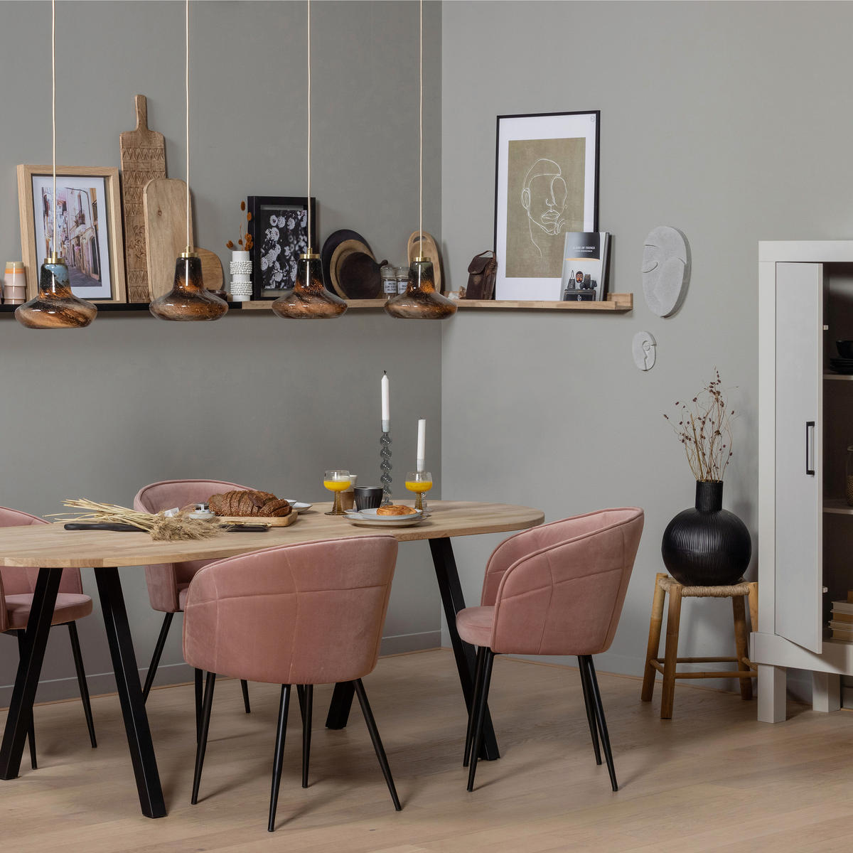 TISCHGESTELL in Metall   - Schwarz, MODERN, Metall (79/72/10cm) - Livetastic