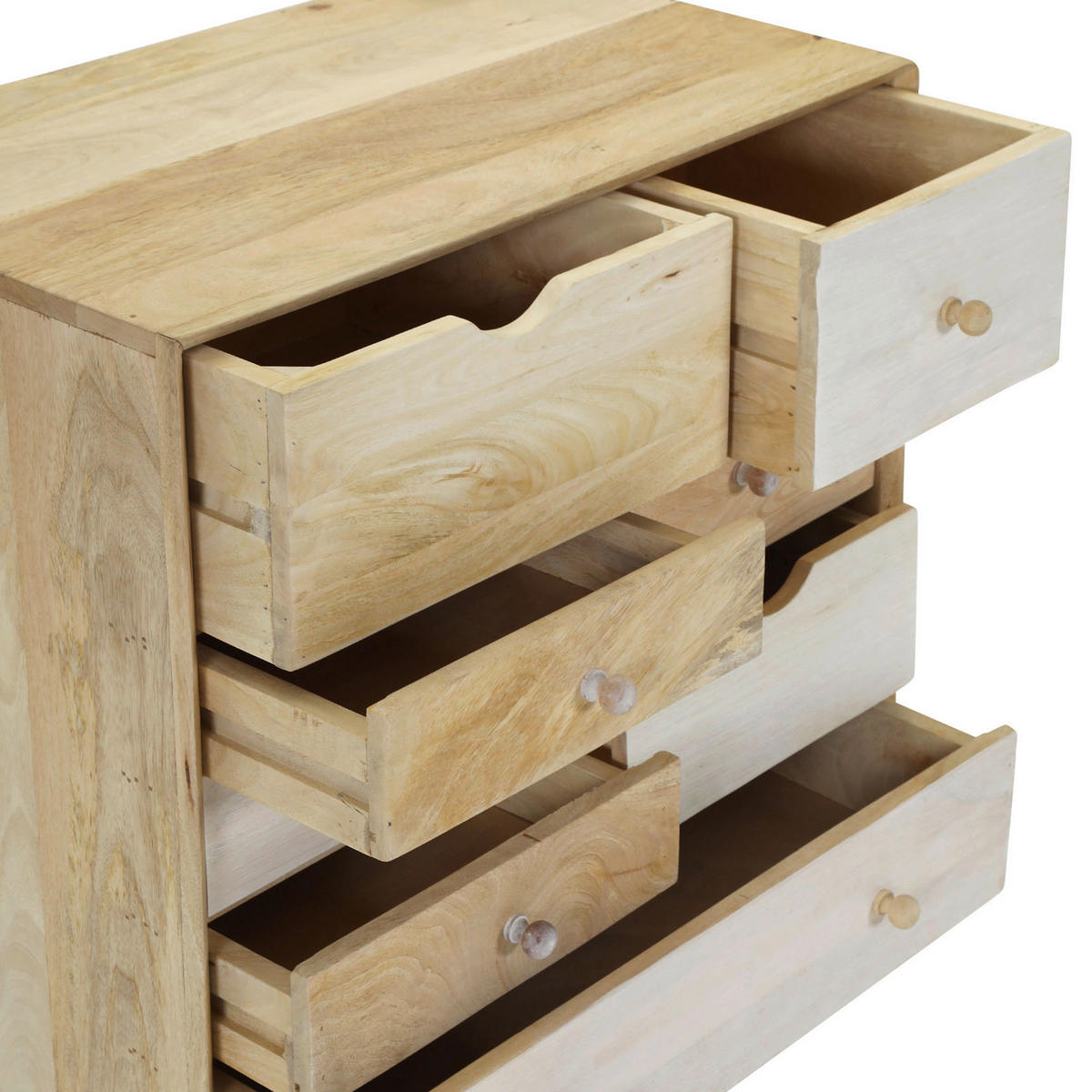 KOMMODE Kata  in 70/80/41 cm  - Naturfarben/Weiß, Design, Holz (70/80/41cm) - Landscape