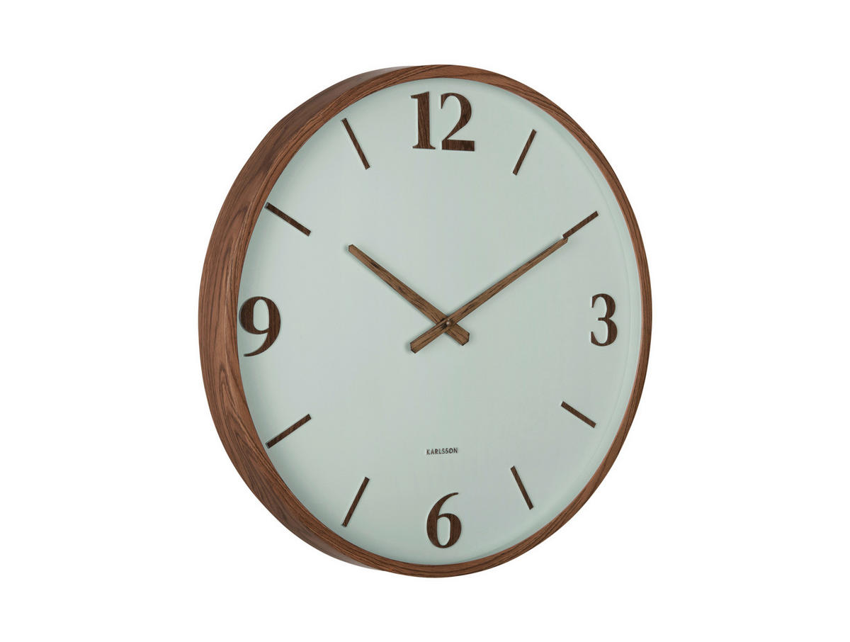 WANDUHR Detalle Jadegrün  - Jadegrün, Basics, Kunststoff (51cm) - Karlsson