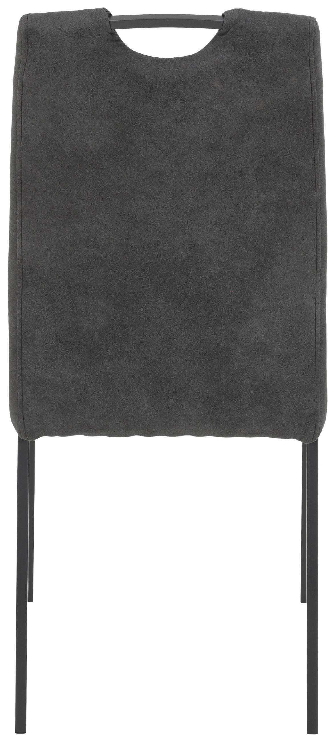 STUHL-SET 4 Stück  in Stahl Mikrofaser Metall, Textil  - Anthrazit/Grau, MODERN, Textil/Metall (44/96/64cm) - MID.YOU