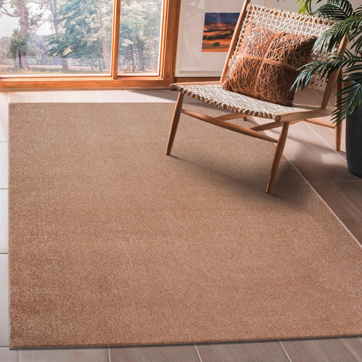 LÄUFER 80/200 cm Uni Beige  - Beige, LIFESTYLE, Kunststoff/Textil (80/200cm)