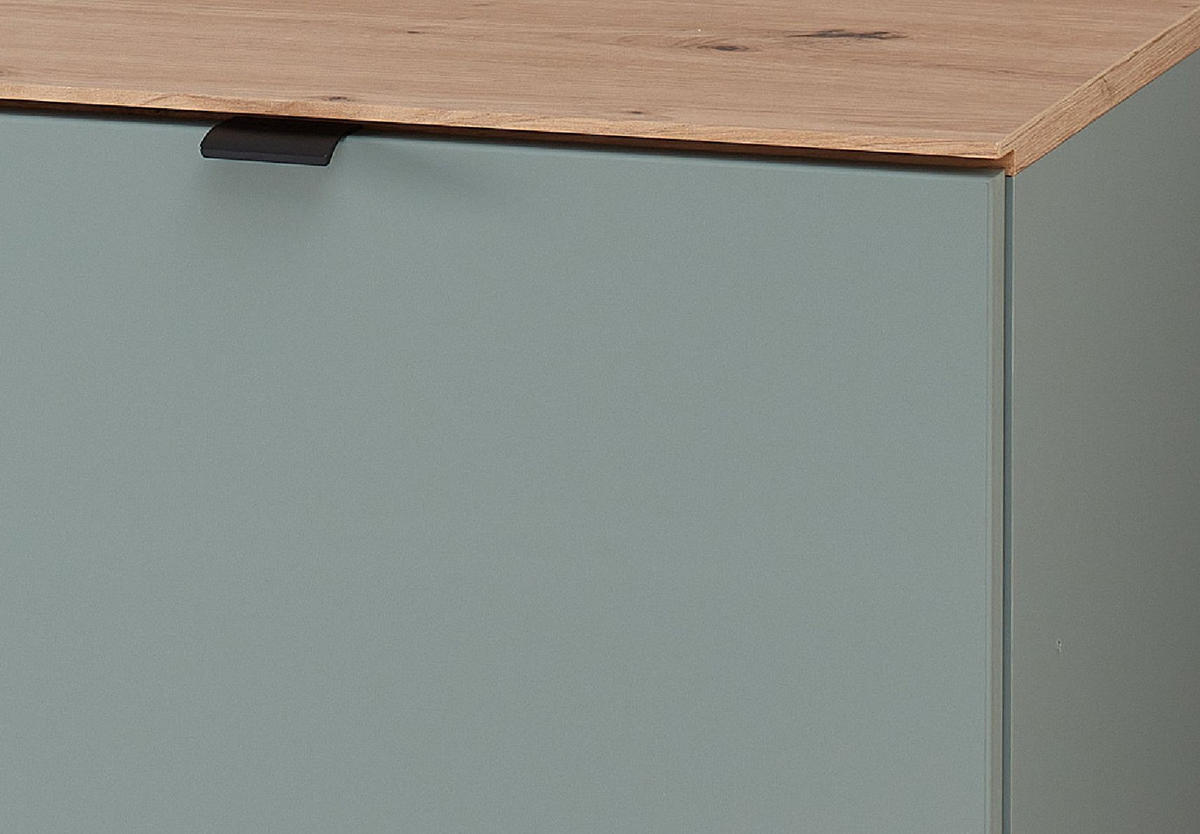 GARDEROBE 3-teilig  in 155/188/37 cm  - Salbeigrün/Eiche Artisan, MODERN, Holzwerkstoff (155/188/37cm) - Voleo
