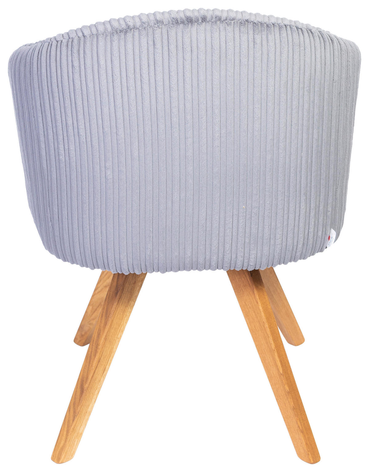 ARMLEHNSTUHL  in Feincord  - Dunkelgrau/Eichefarben, KONVENTIONELL, Holz/Textil (59/64/58cm) - Stylife