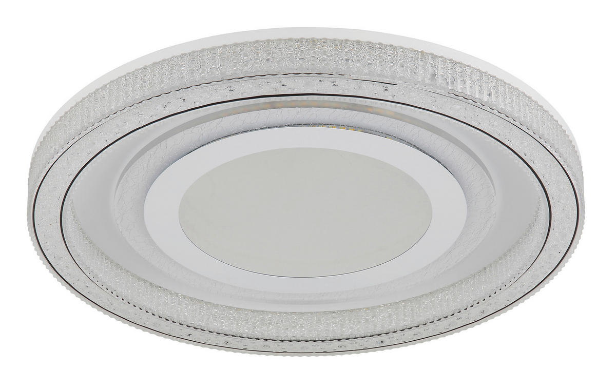 LED-DECKENLEUCHTE  48/7 cm    - Klar/Weiss, Konventionell, Kunststoff/Metall (48/7cm) - Globo