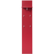 GARDEROBENPANEEL 32/164/30 cm - Rot, Design, Holzwerkstoff/Metall (32/164/30cm) - Xora
