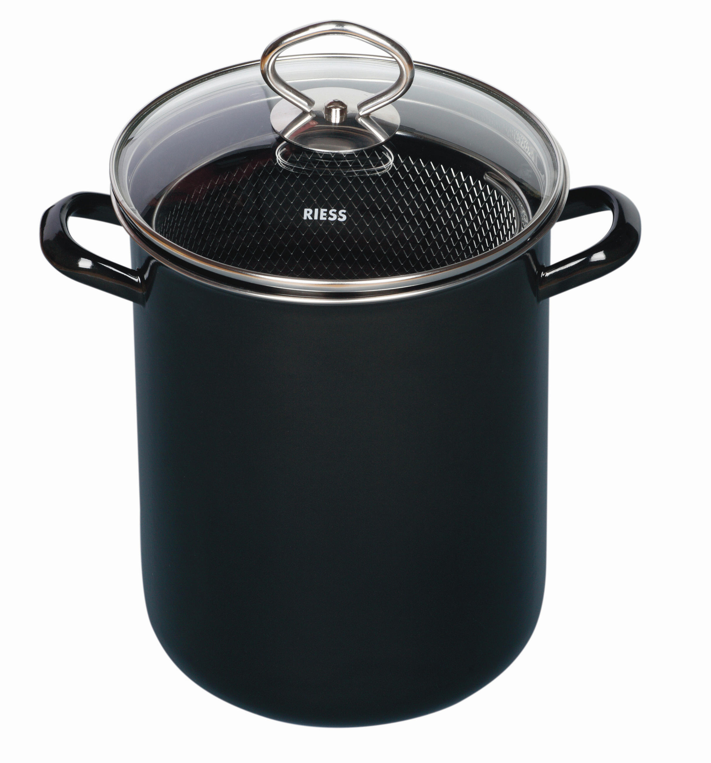 LONEC ZA BELUŠE   3,50 l  kovina   - črna, Basics, kovina/steklo (16/27,3cm) - Riess