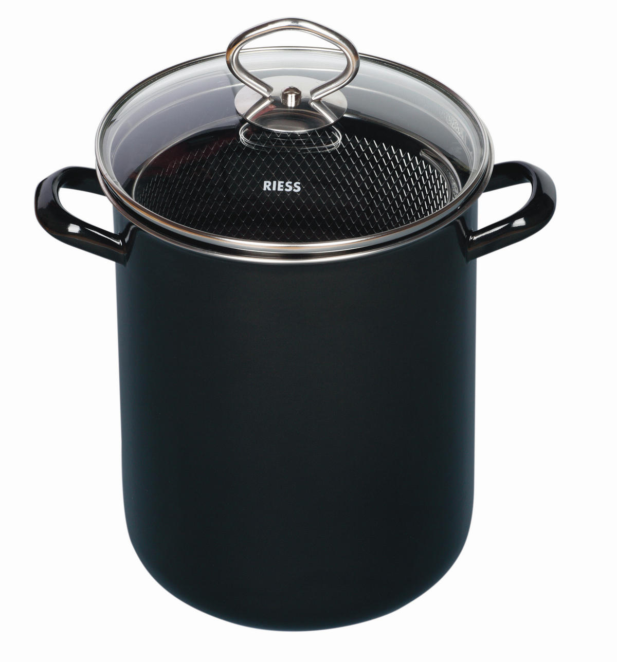 LONEC ZA BELUŠE  železo   - črna, Basics, kovina/steklo (16/27,3cm) - Riess