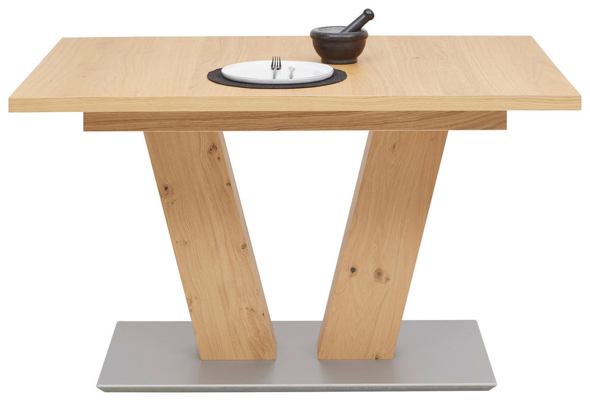 TABLE in Holzwerkstoff 130-178/90/75 cm  - Eichefarben, Design, Holzwerkstoff (130-178/90/75cm) - Dieter Knoll