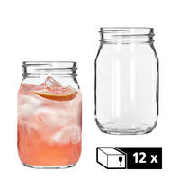 GLÄSERSET DRINKING JARS  12-teilig  - Klar, Basics, Glas (8/13cm)