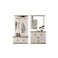 GARDEROBE 4-teilig  in 224/201/45 cm  - Hellbraun/Pinienfarben, Design, Holzwerkstoff (224/201/45cm) - MID.YOU