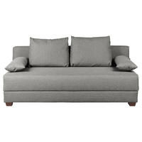 ROZKLÁDACÍ POHOVKA, textil, šedá - šedá/tmavě hnědá, Design, dřevo/textil (202/85/110cm) - MID.YOU