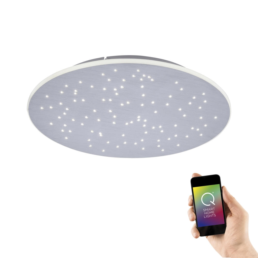 LED-DECKENLEUCHTE 25 W  48/5 cm    - Alufarben, Design, Kunststoff/Metall (48/5cm) - Paul Neuhaus