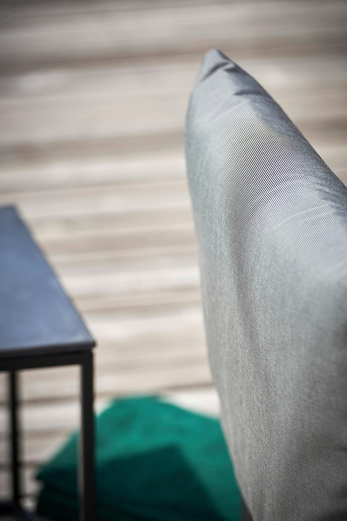 LOUNGESOFA 140/85/70 cm Aluminium  - Graphitfarben/Schwarz, Design, Textil/Metall (140/85/70cm) - FIAM