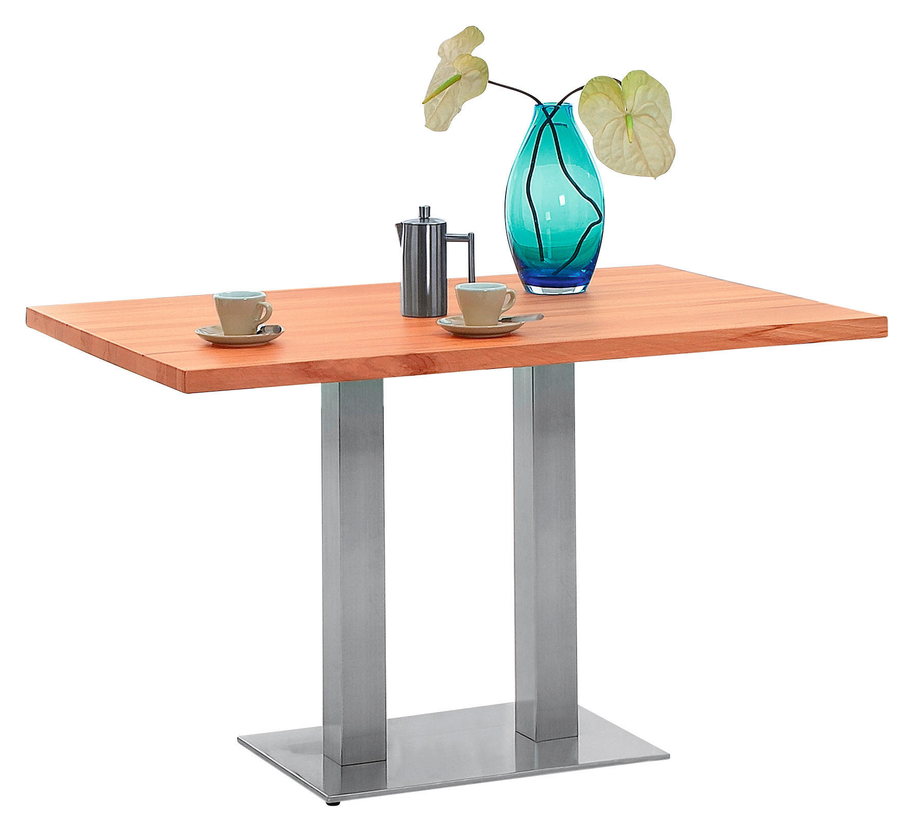 Esstisch in Metall, Holzwerkstoff 120/80/77 cm